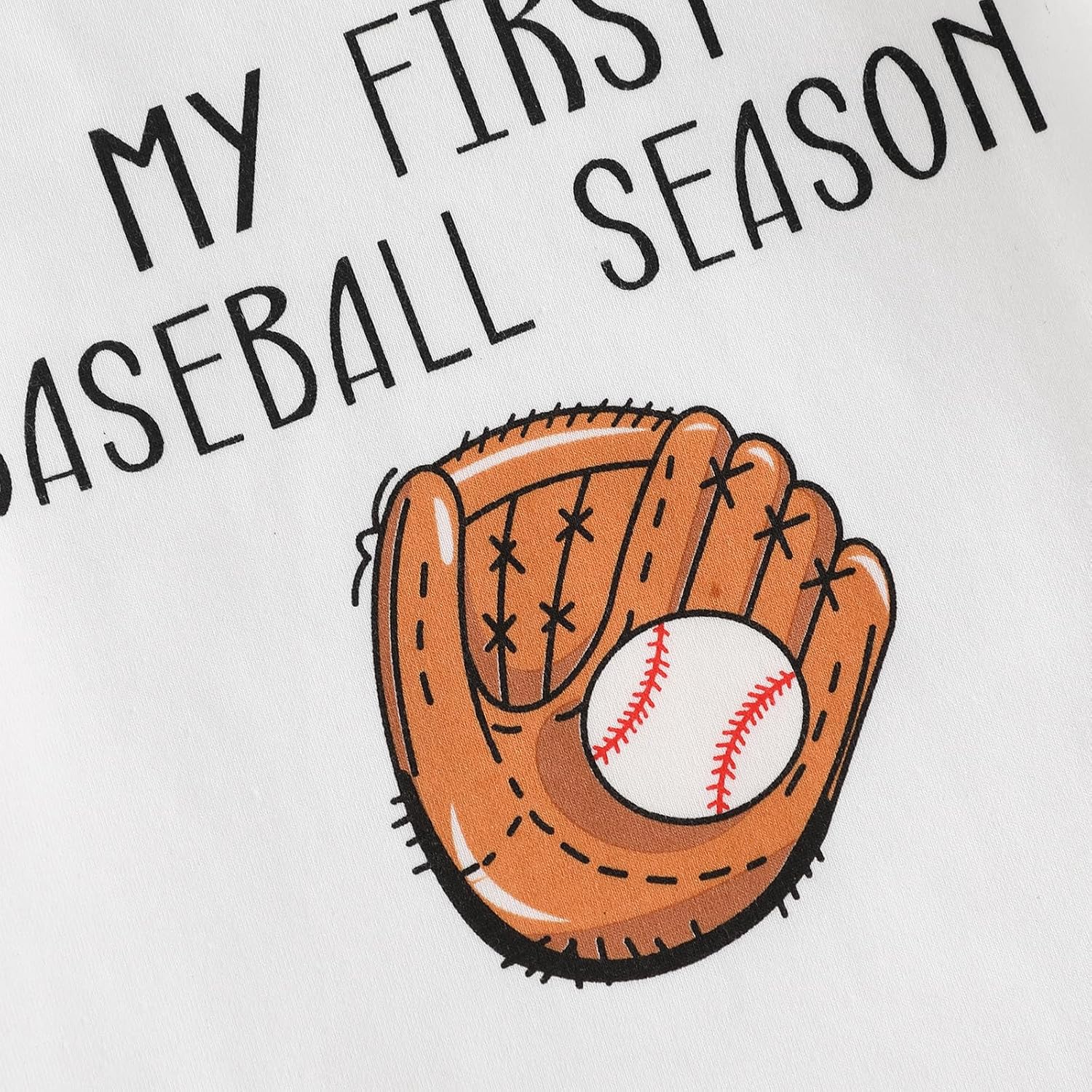 My First Baseball Season Baby Boy Outfit Soft Cotton Romper and Pants