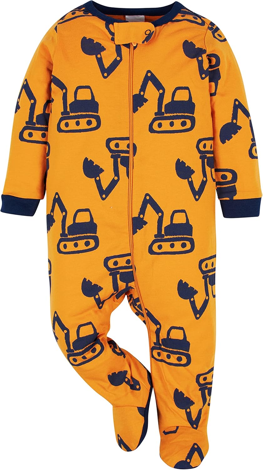 Onesies Brand Baby Boys 4-Pack Sleep N Play Footies