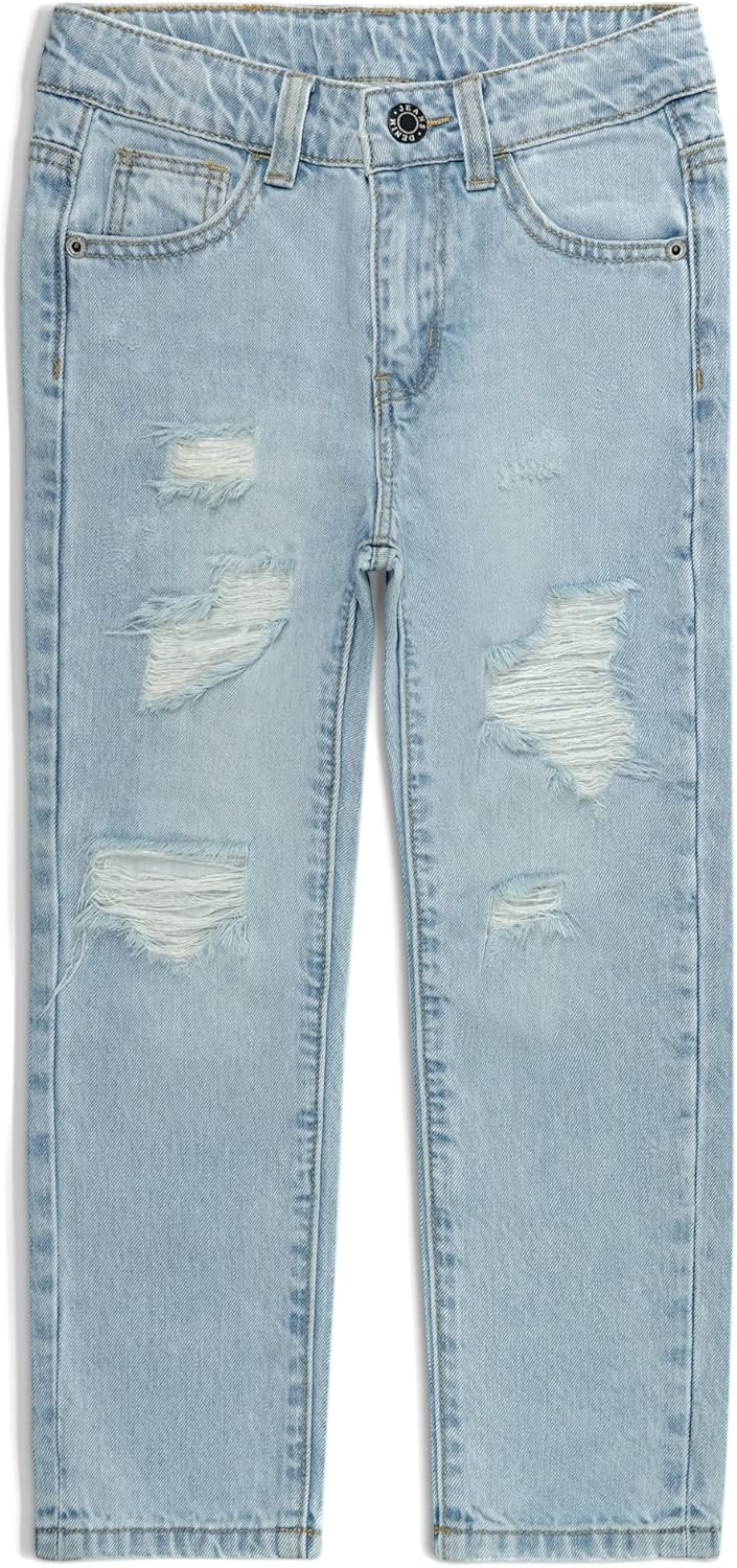 Stylish Distressed Jeans for Growing Boys Soft Breathable and Fashionable