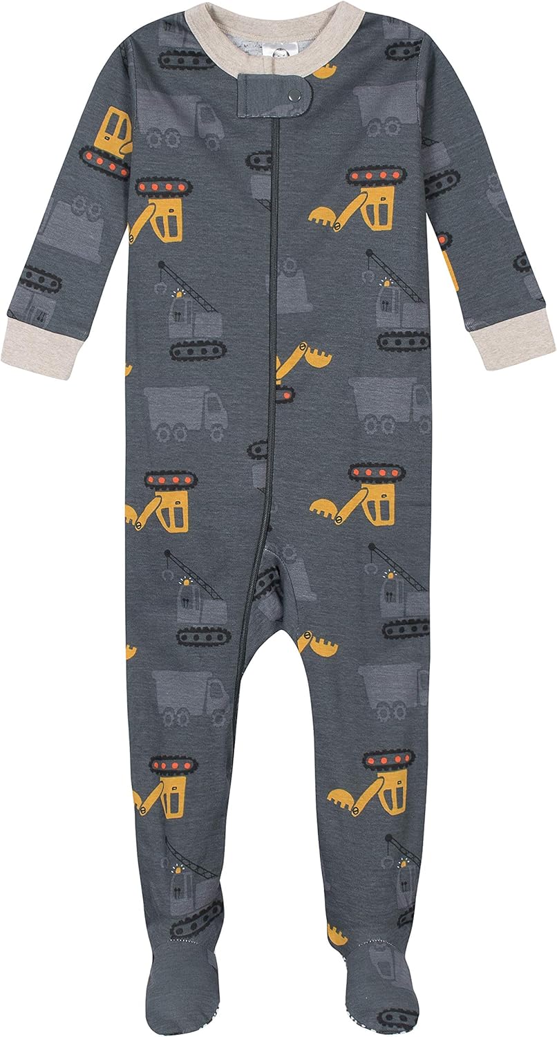 Gerber Baby Boys Pajamas 4-Pack with Snug Fit Safety Features