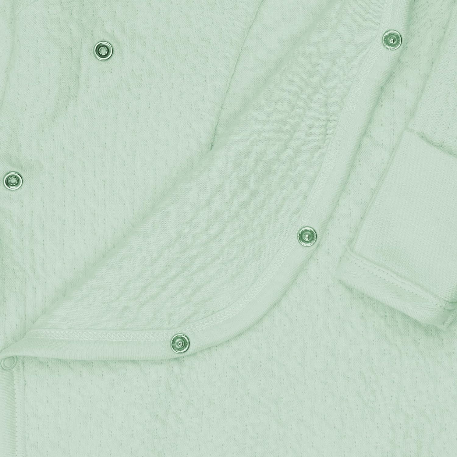 HonestBaby Organic Cotton Romper for Babies Sage 6-9 Months
