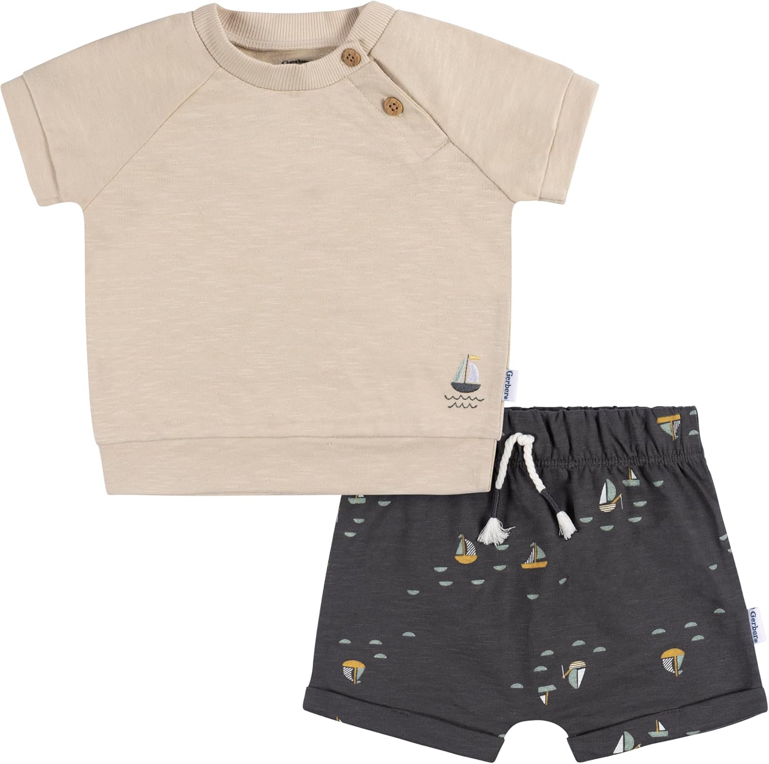 Perfect Comfort Fit - Gerber Baby T-Shirt Shorts Set
