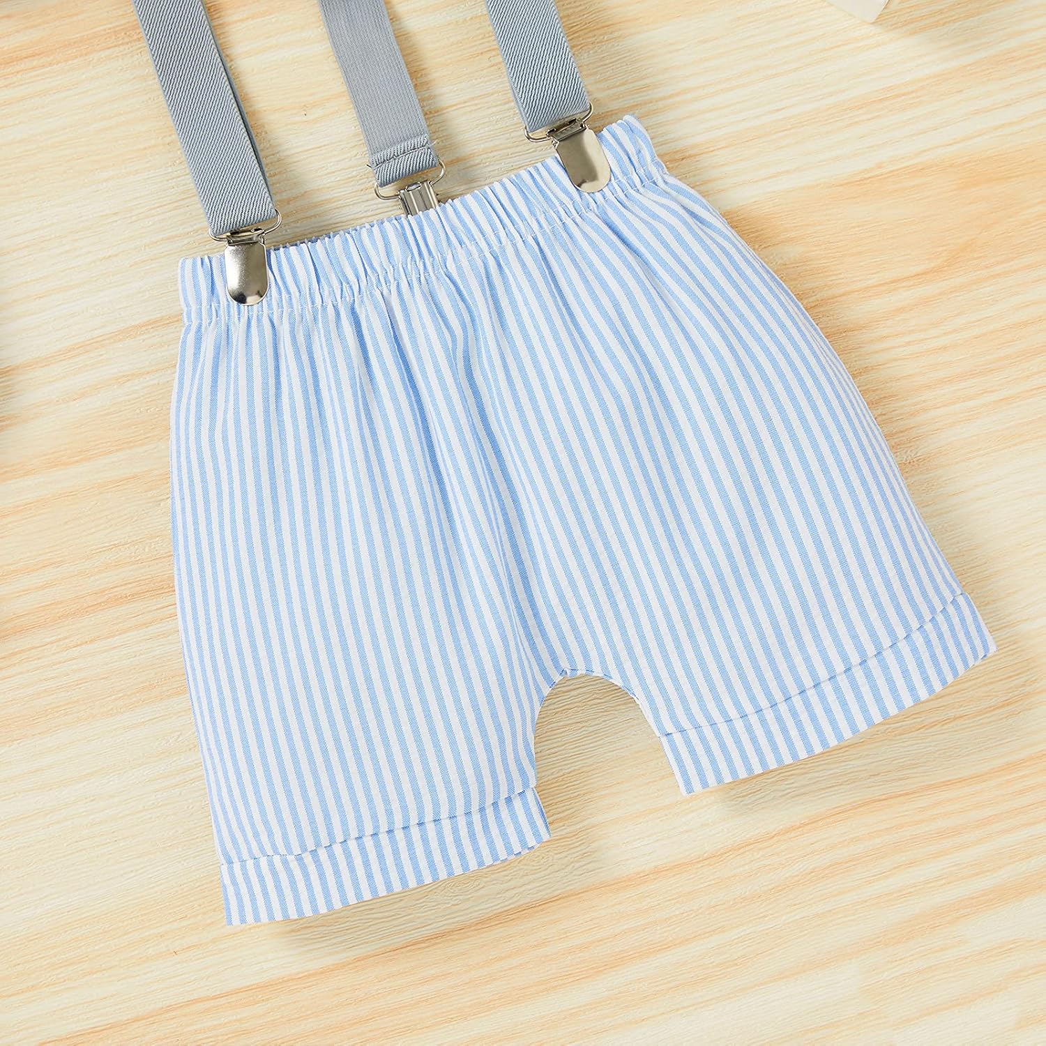 GRNSHTS Baby Boy First Birthday Bow Tie Romper Set