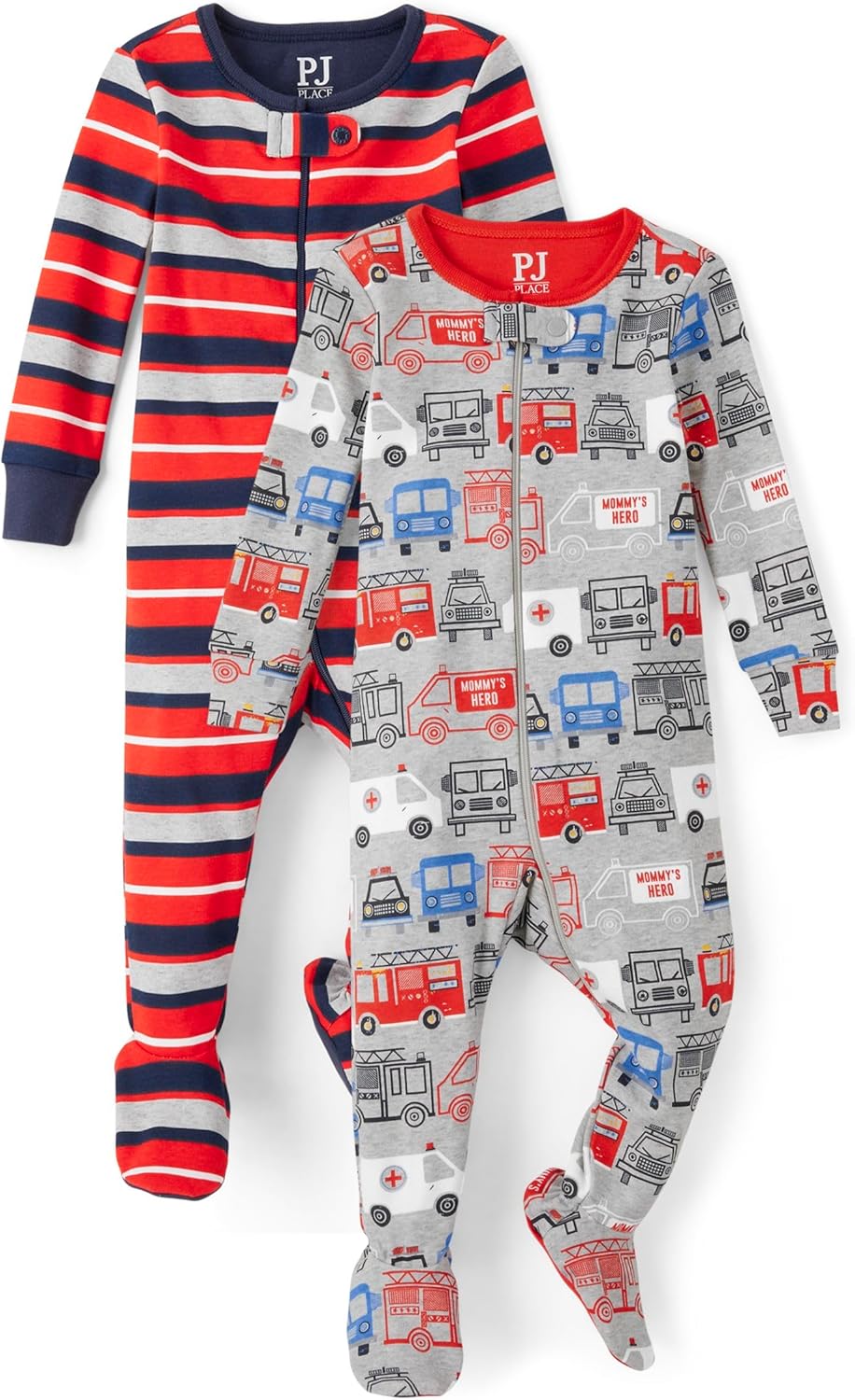 The Childrens Place - Snug Fit 100 Cotton Pajamas for Babies - 2-Pack