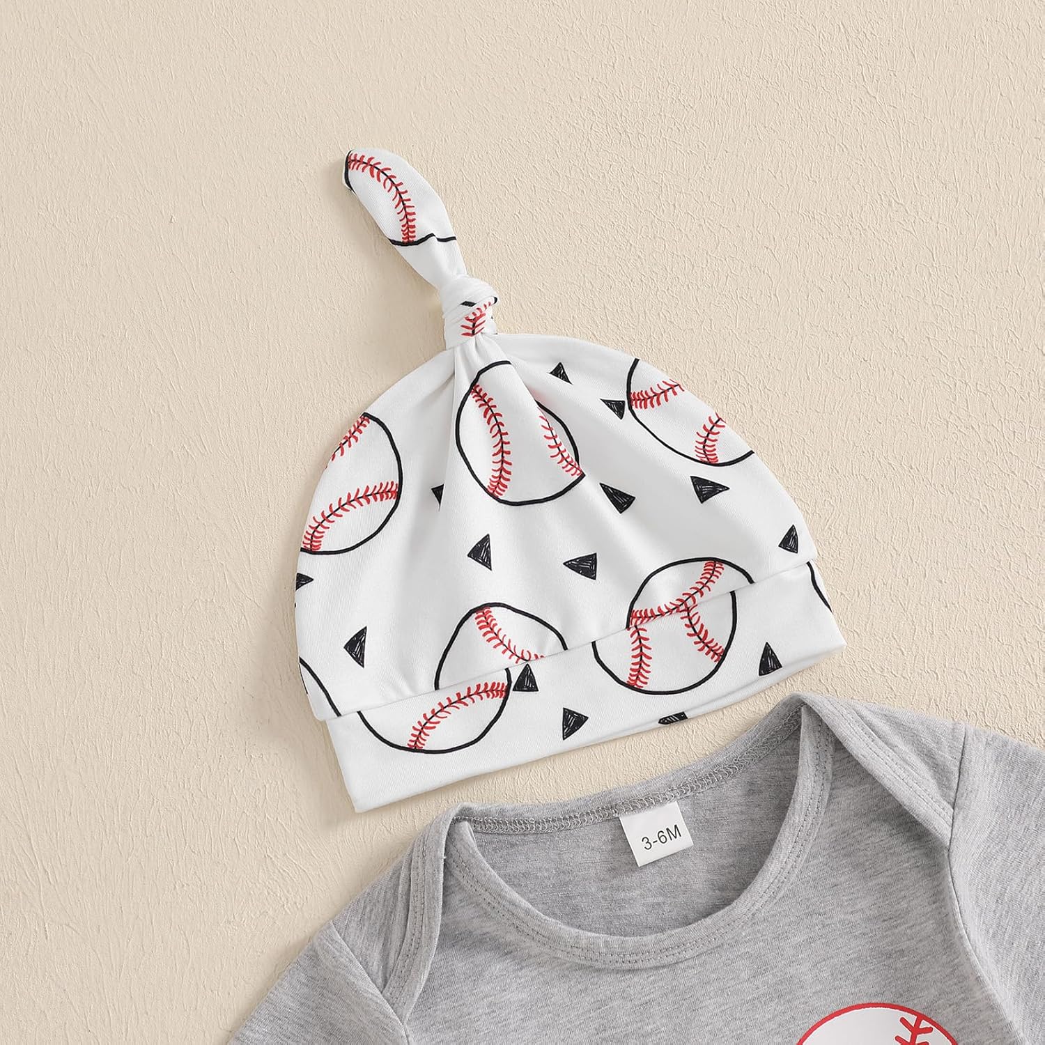 Lamuusaa Newborn Baby Boy Baseball Outfit Set