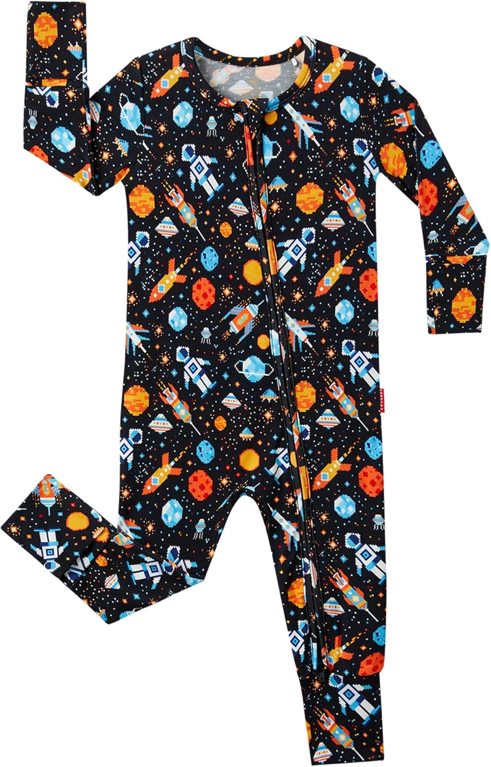 EASWEET Bamboo Viscose Zipper Baby Pajamas