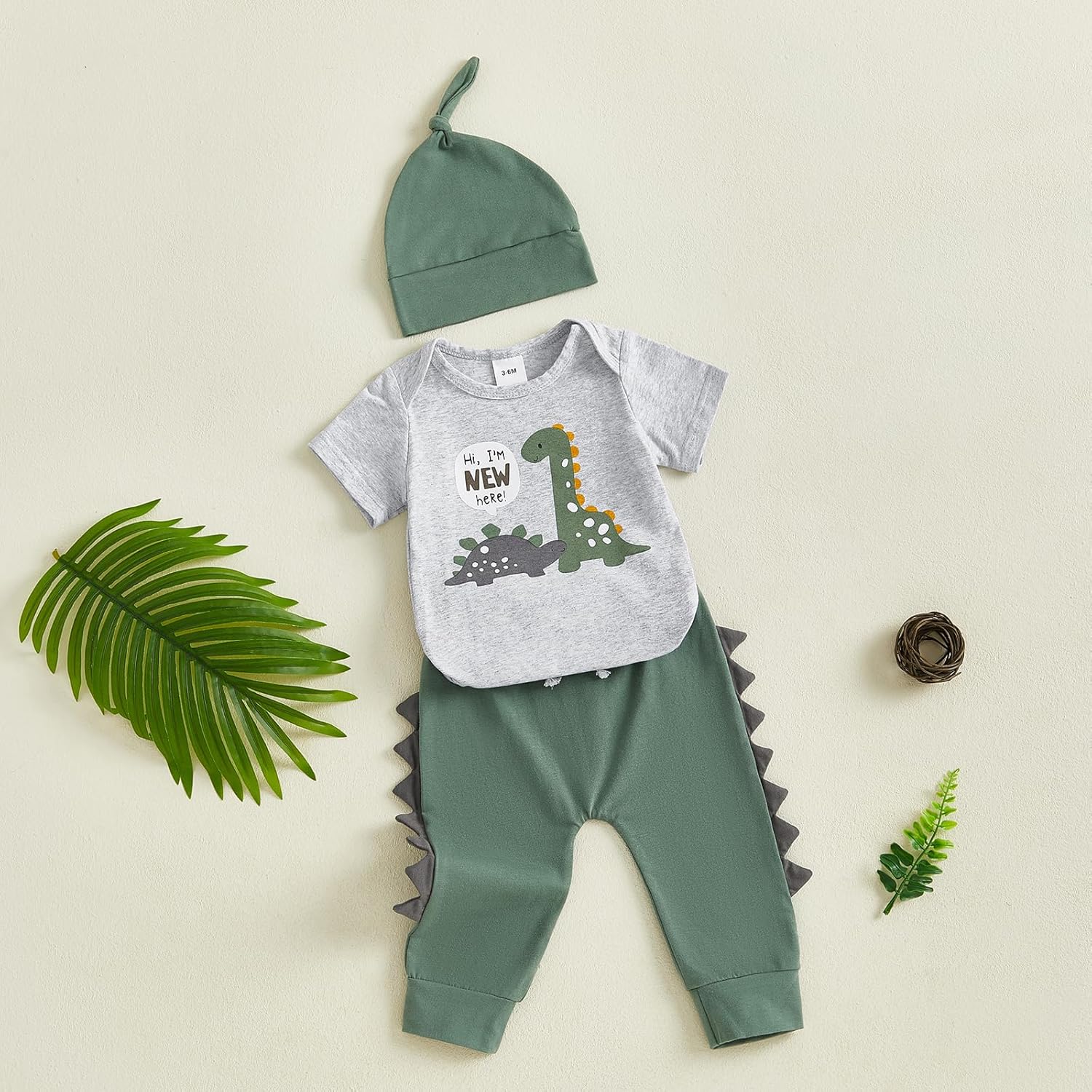 Newborn DinoRomper Set for Boys
