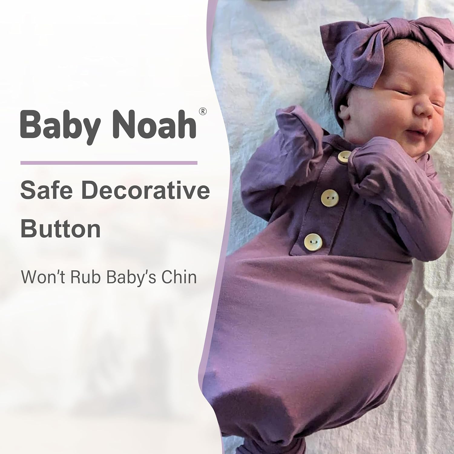 Newborn Gown with Mitten