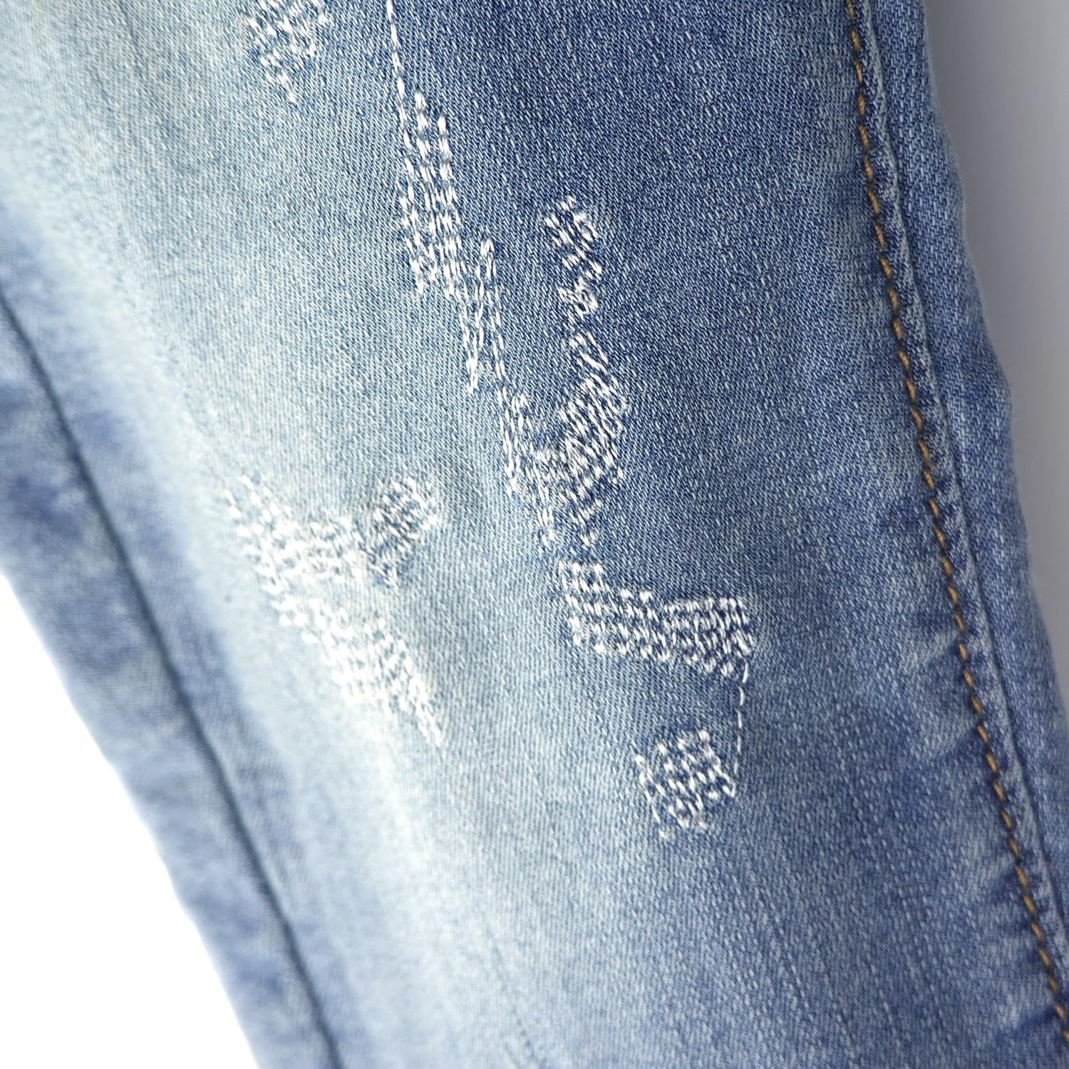 Little Kids Casual Elastic Jeans Ripped Denim for Boys