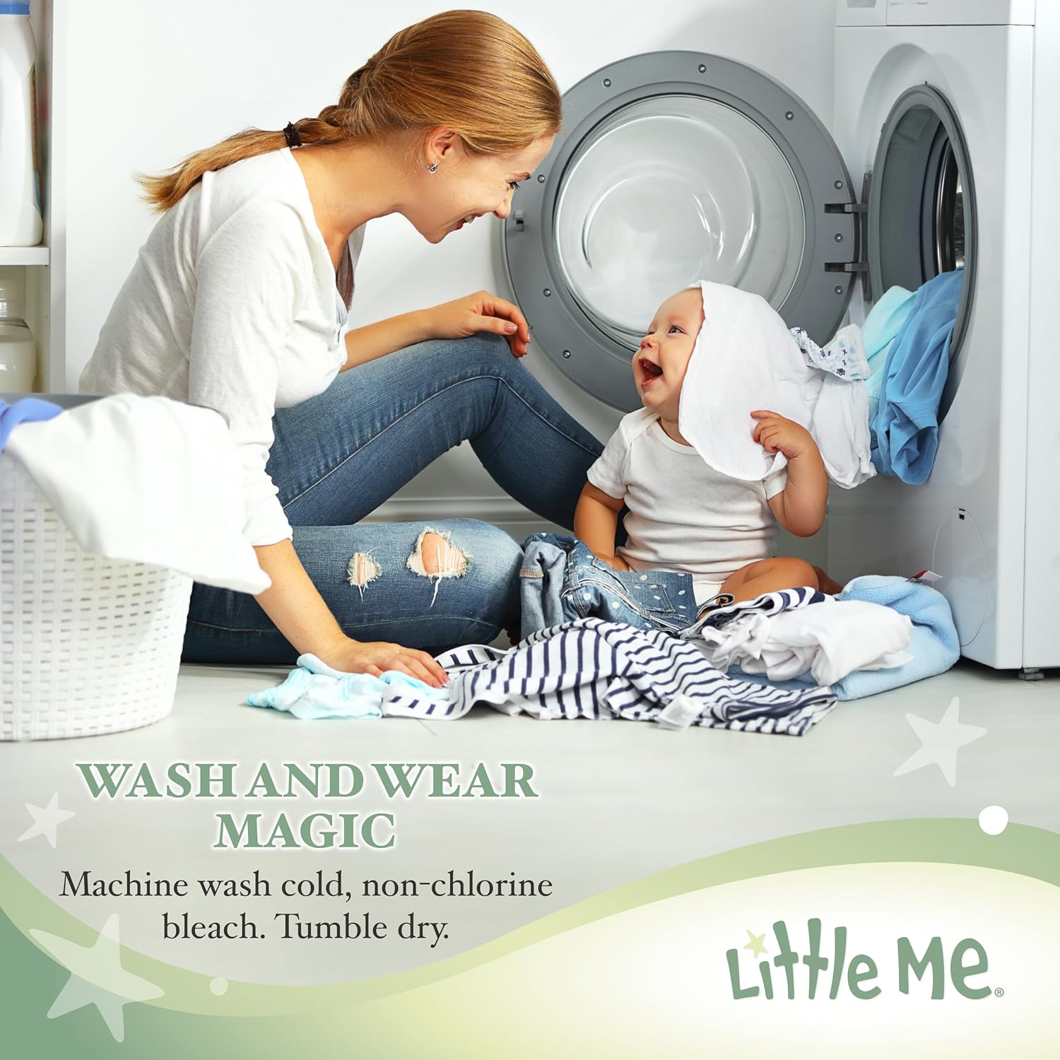 Little Me Neutral Footie Set