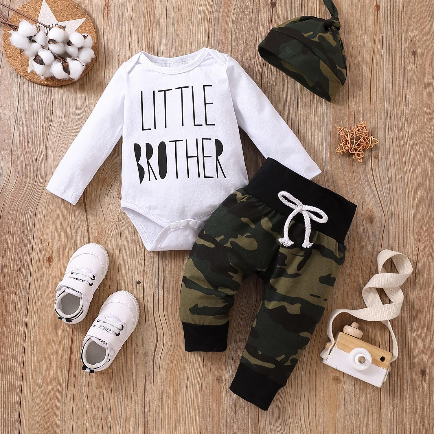 Camou Romper Set Camouflage Style Super Comfy Perfect for Newborn