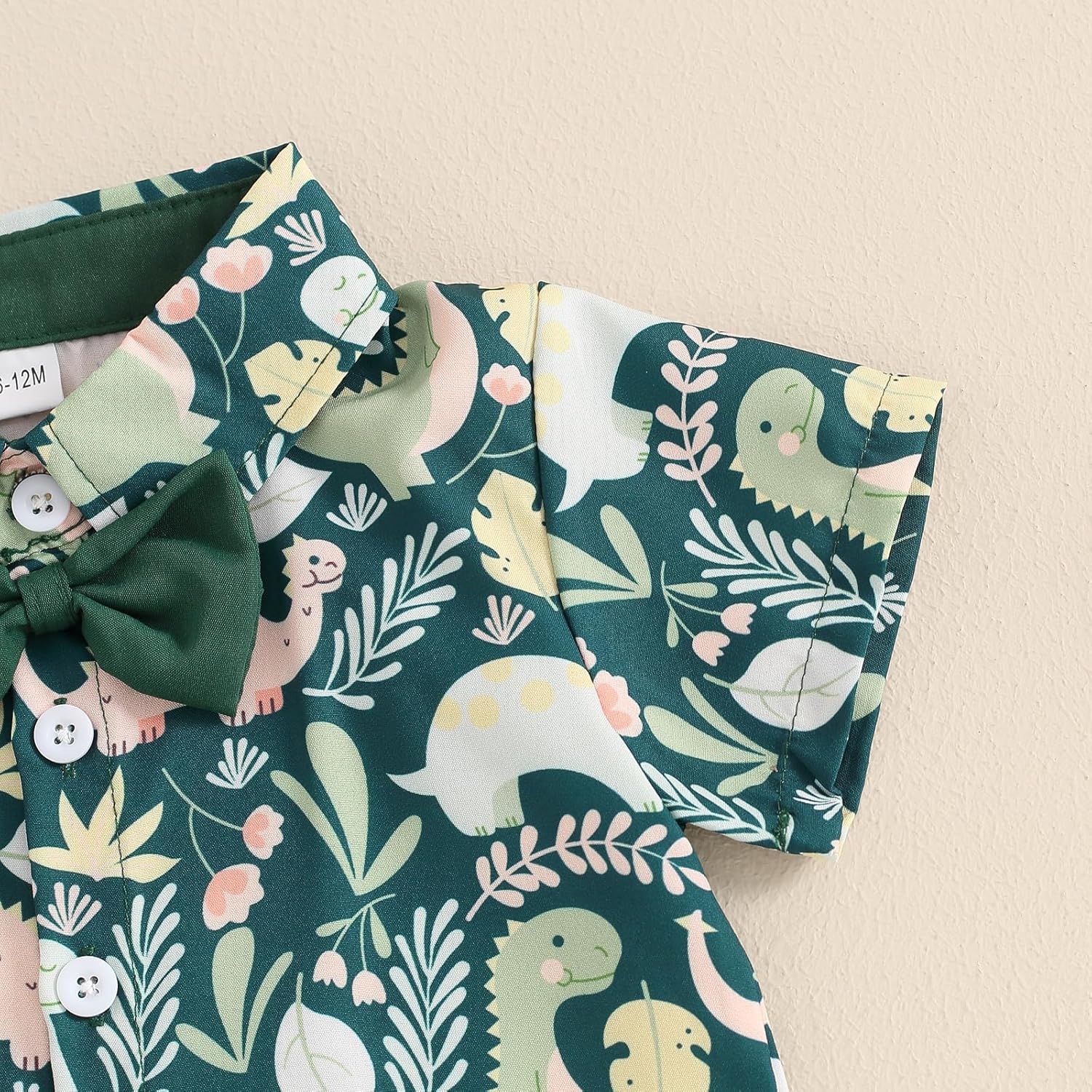 Dinosaur Print Toddler Shorts Set