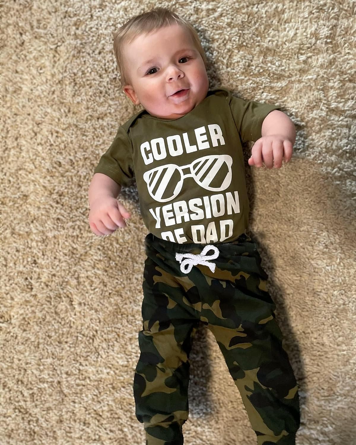 NZRVAWS Newborn Baby Boy Clothes Outfits - Unique Letter Print Romper Pants Set