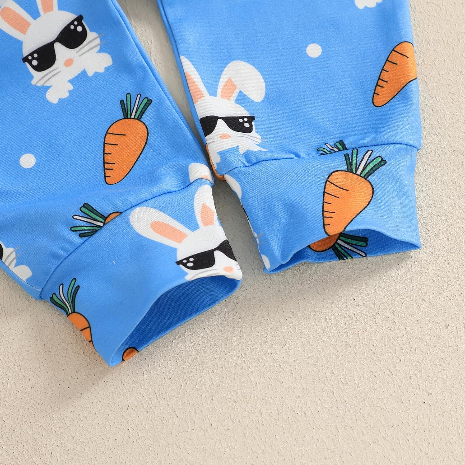 Easter Baby Boys Wall-E Carrot Letter Print Romper Set