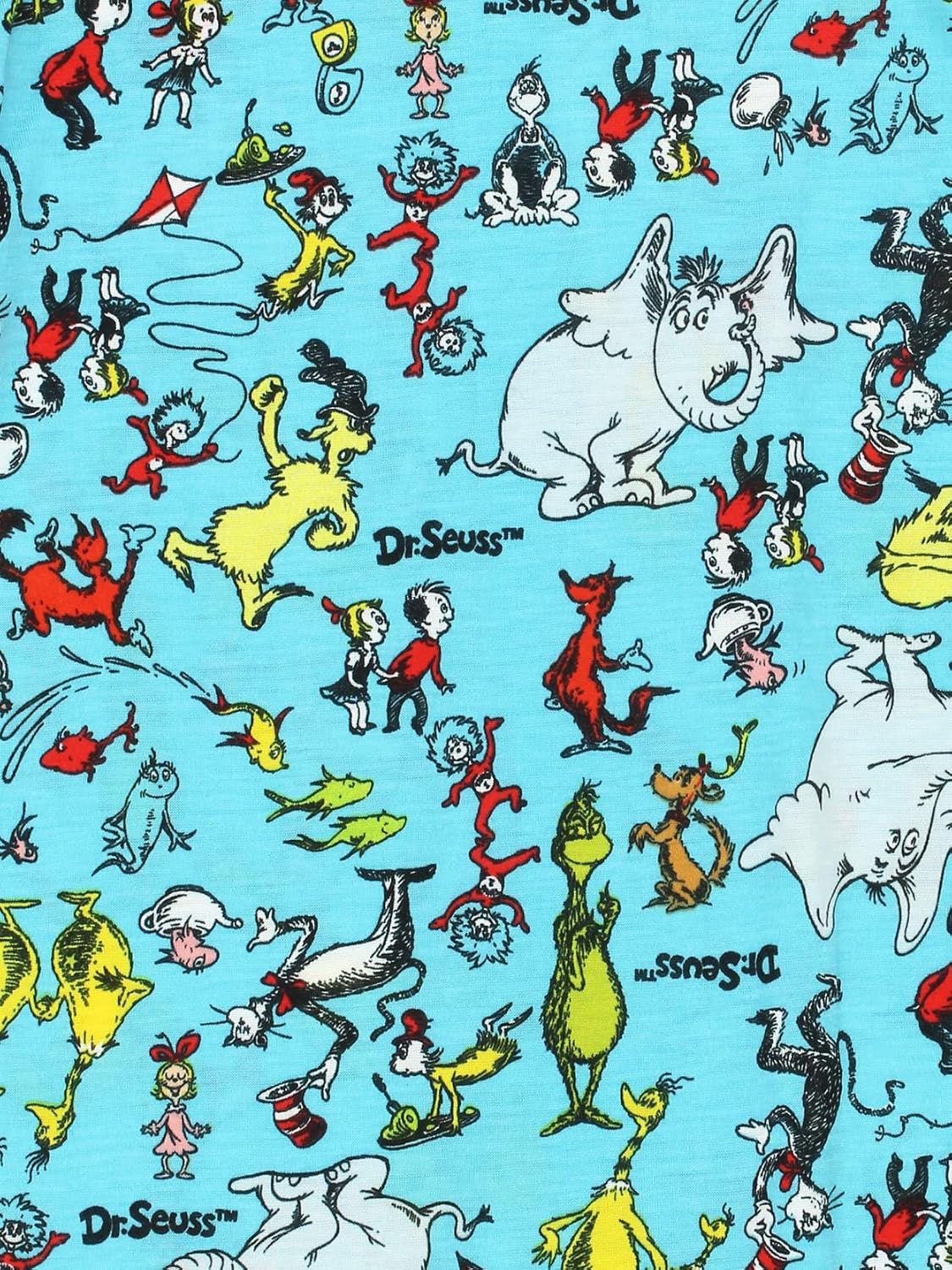 Big Fat Grinch Sleepover Pajamas with Seuss Friends
