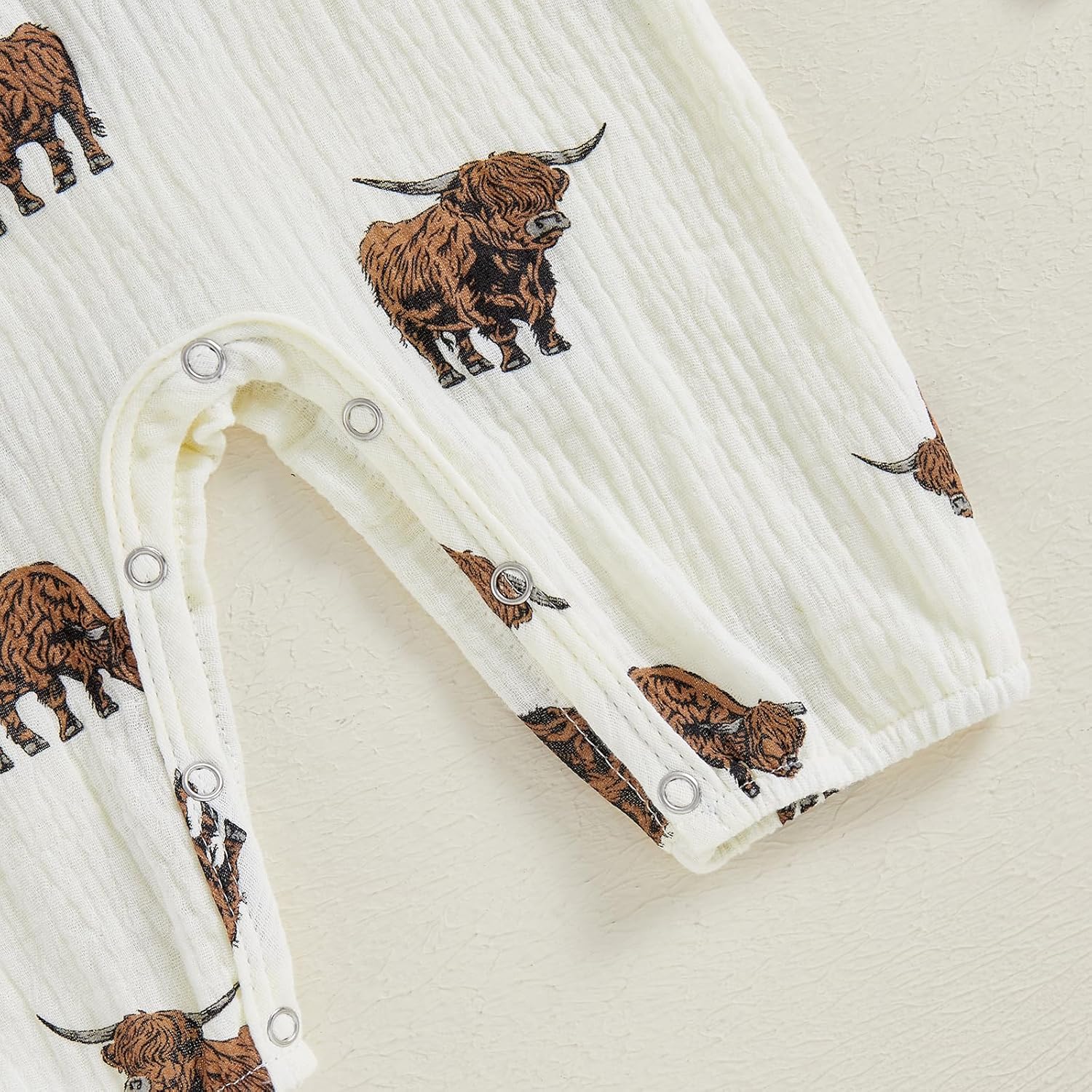 Infant Baby Boy Cow Print Romper