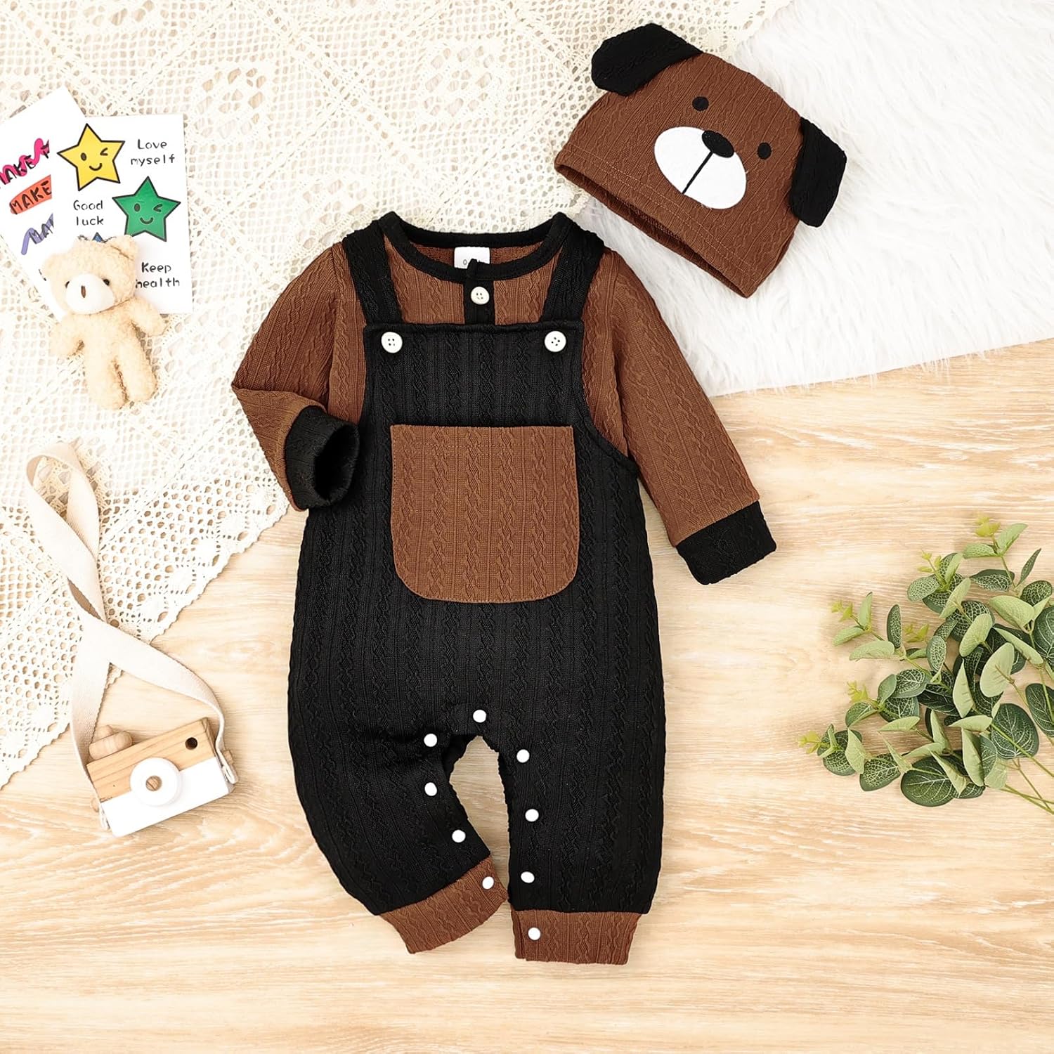 Cute Romper Overalls Set for Babies
