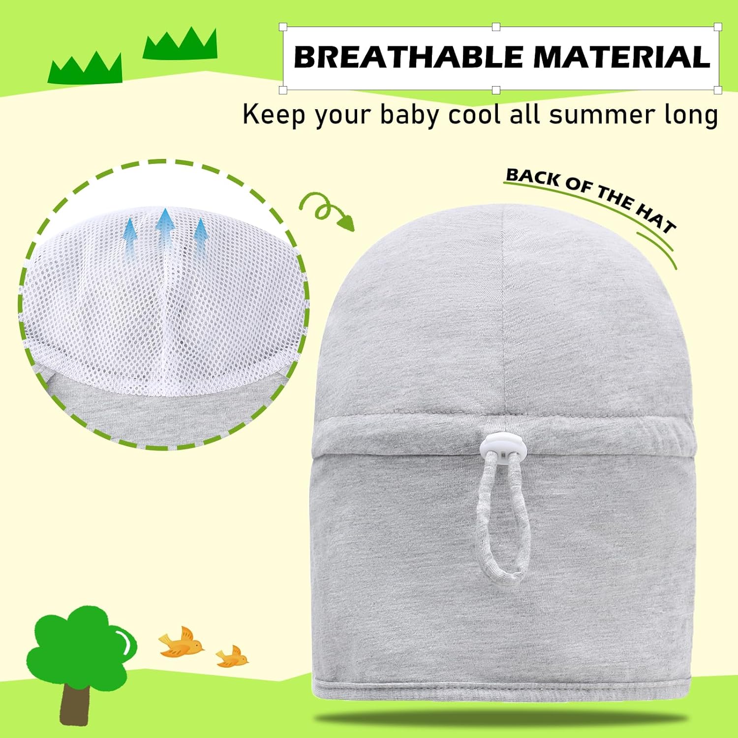 Duoyeree UPF 50 Toddler Sun Hat with Ear Neck Protection