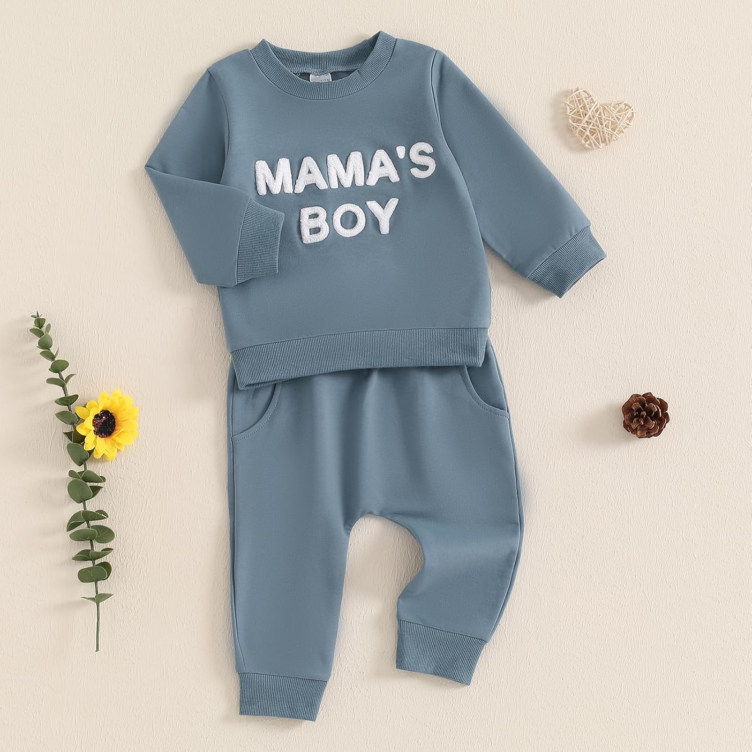 Warm Cozy Baby Boy Outfit for Fall
