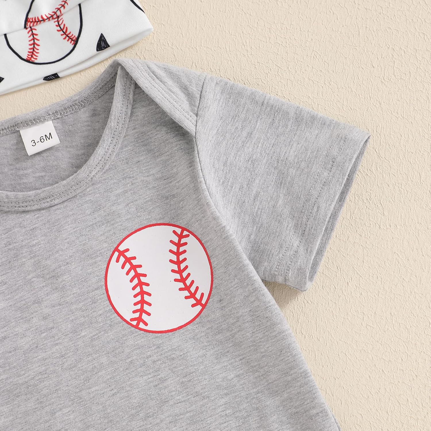 Lamuusaa Newborn Baby Boy Baseball Outfit Set