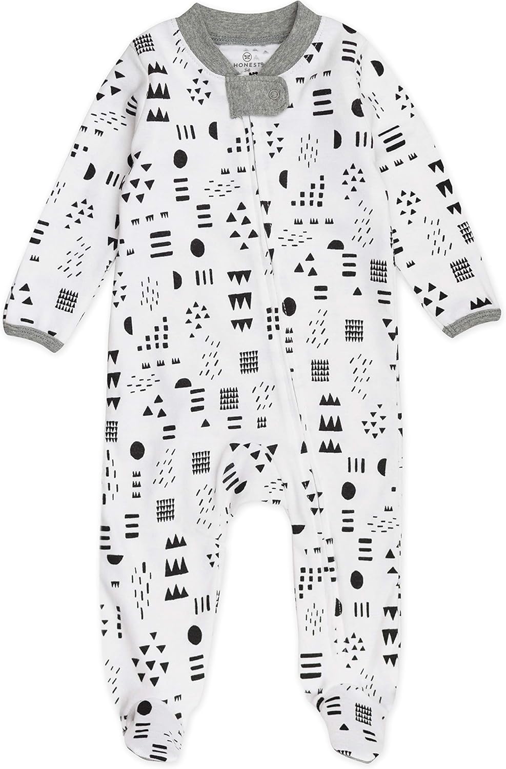 GOTS Organic Honest Baby Sleep Play Pajamas for Boys 2-Pack