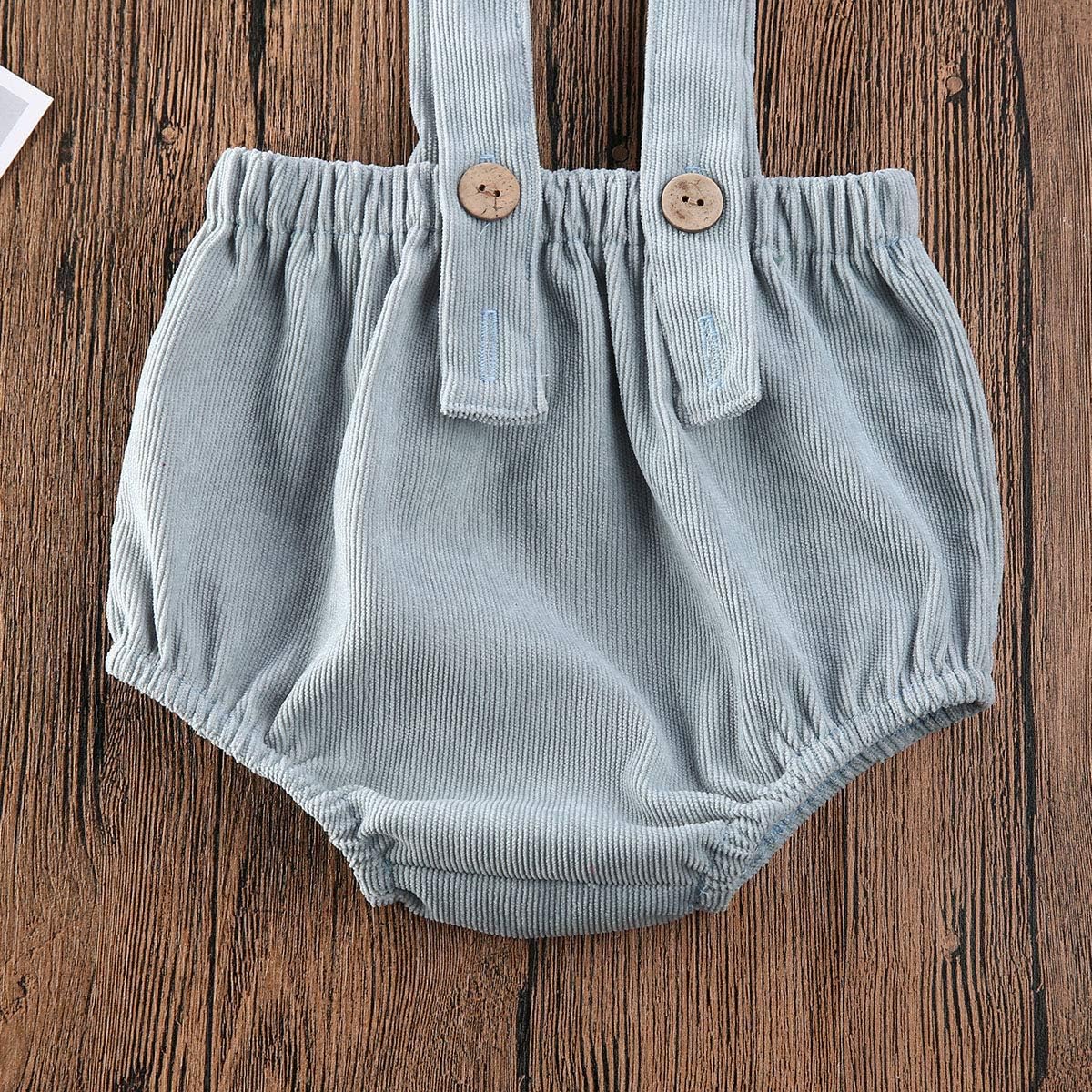 Mubineo infant unisex corduroy overalls