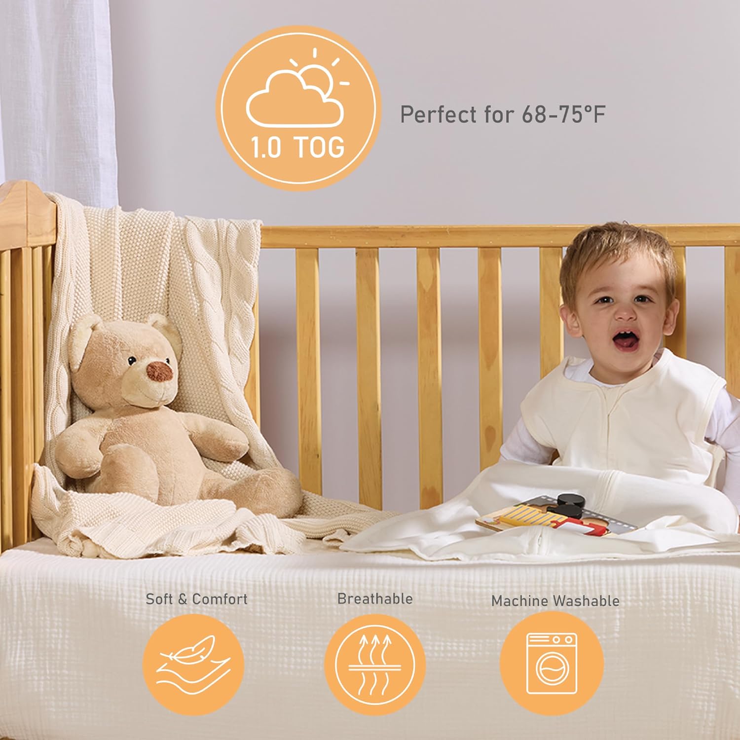 Little Peaches 4-Piece Sleepwear Set for Boy