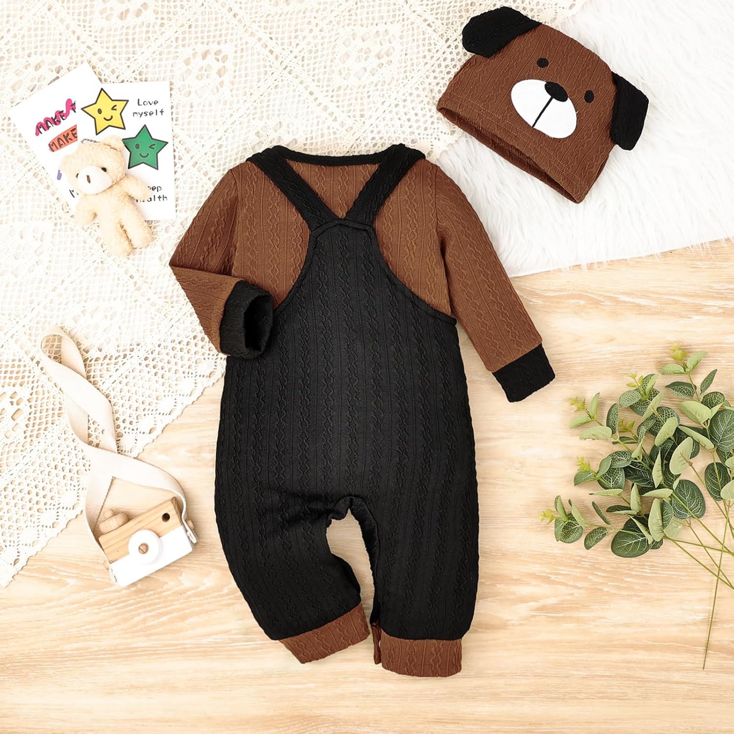 Cute Romper Overalls Set for Babies