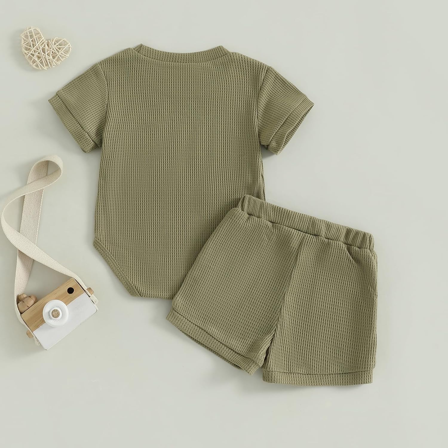 MERSARIPHY Newborn Baby Boy Summer Clothes Mamas Romper Shorts Set