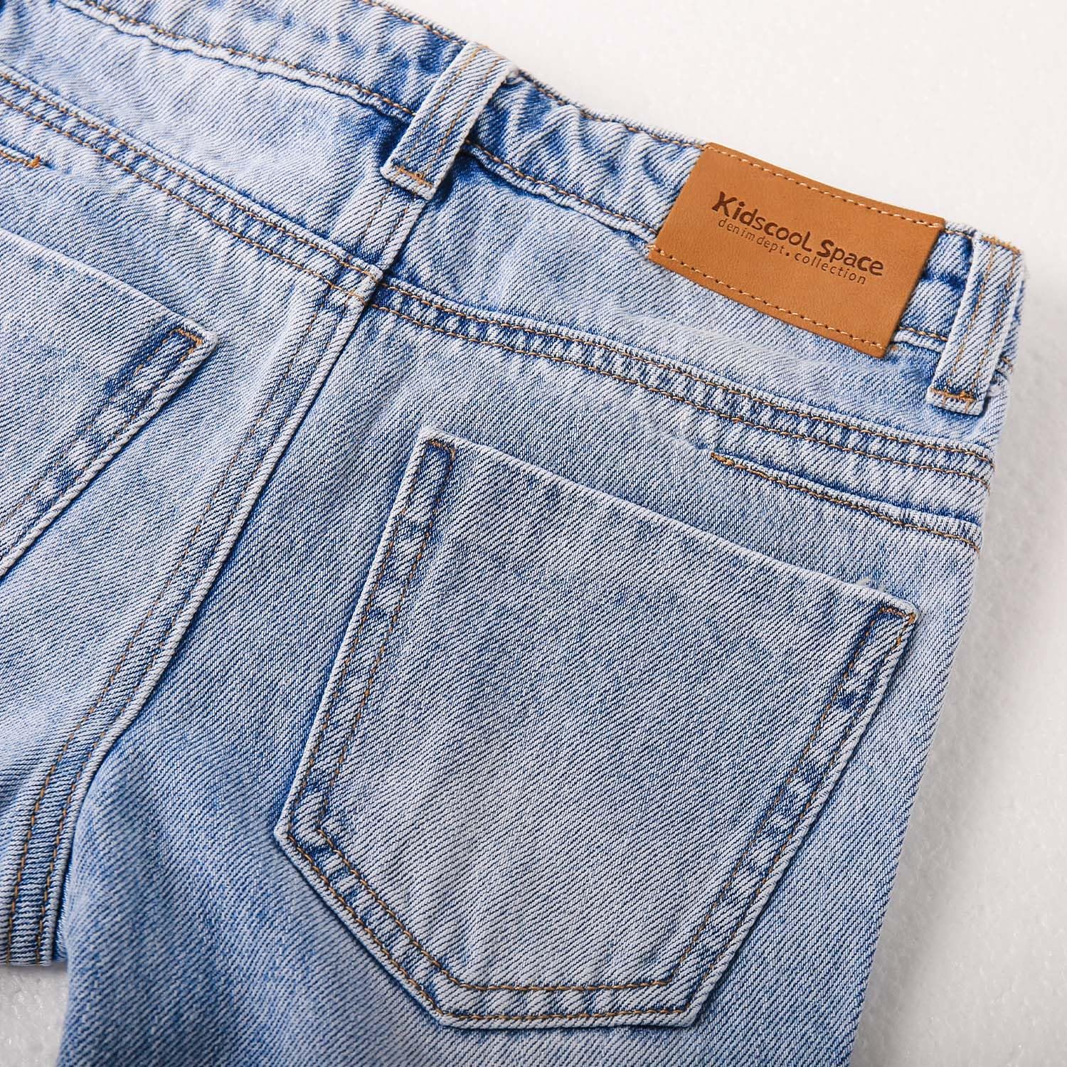 Adjustable Ripped Jeans for Baby Toddler Soft Cotton Fun Style