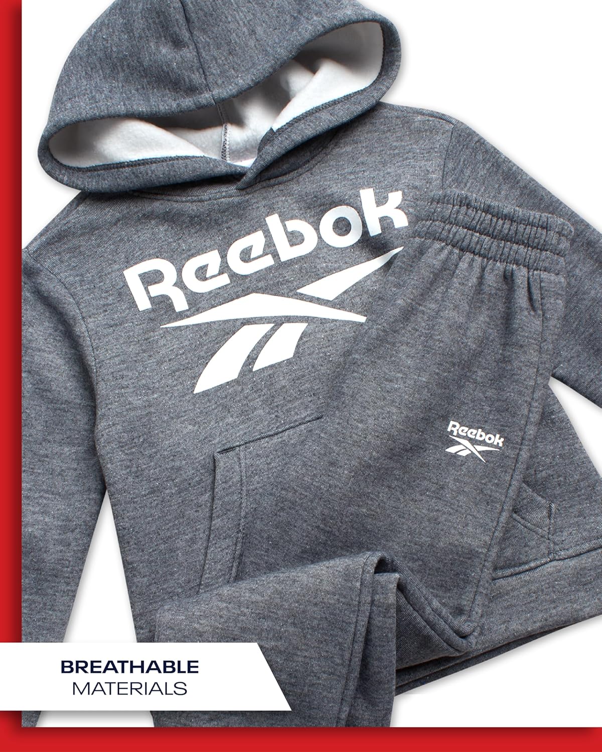 Reebok toddler boys fleece sweatshirt and jogger set