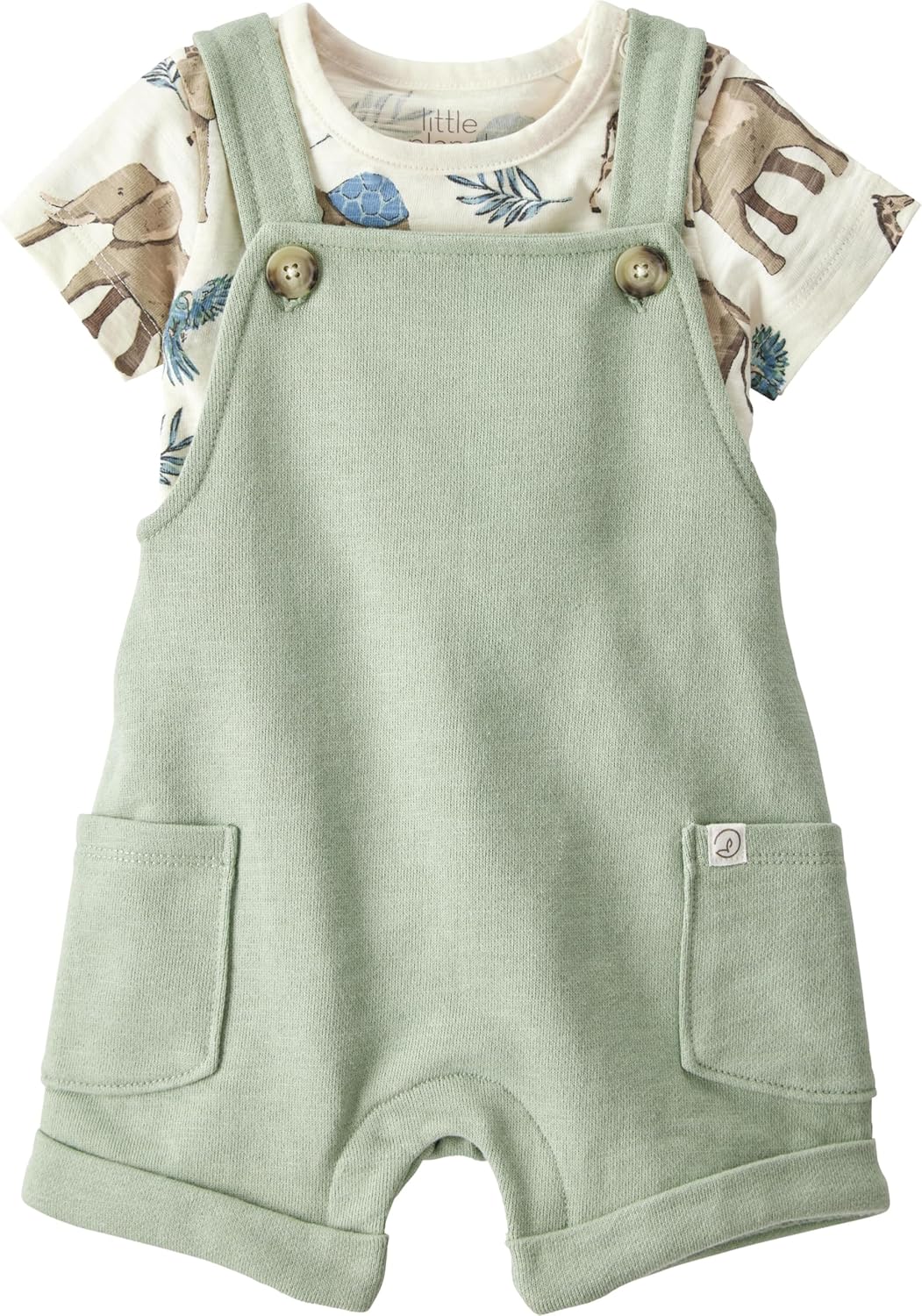 Perfectly Comfy Organic Cotton Overall Set For Little Ones