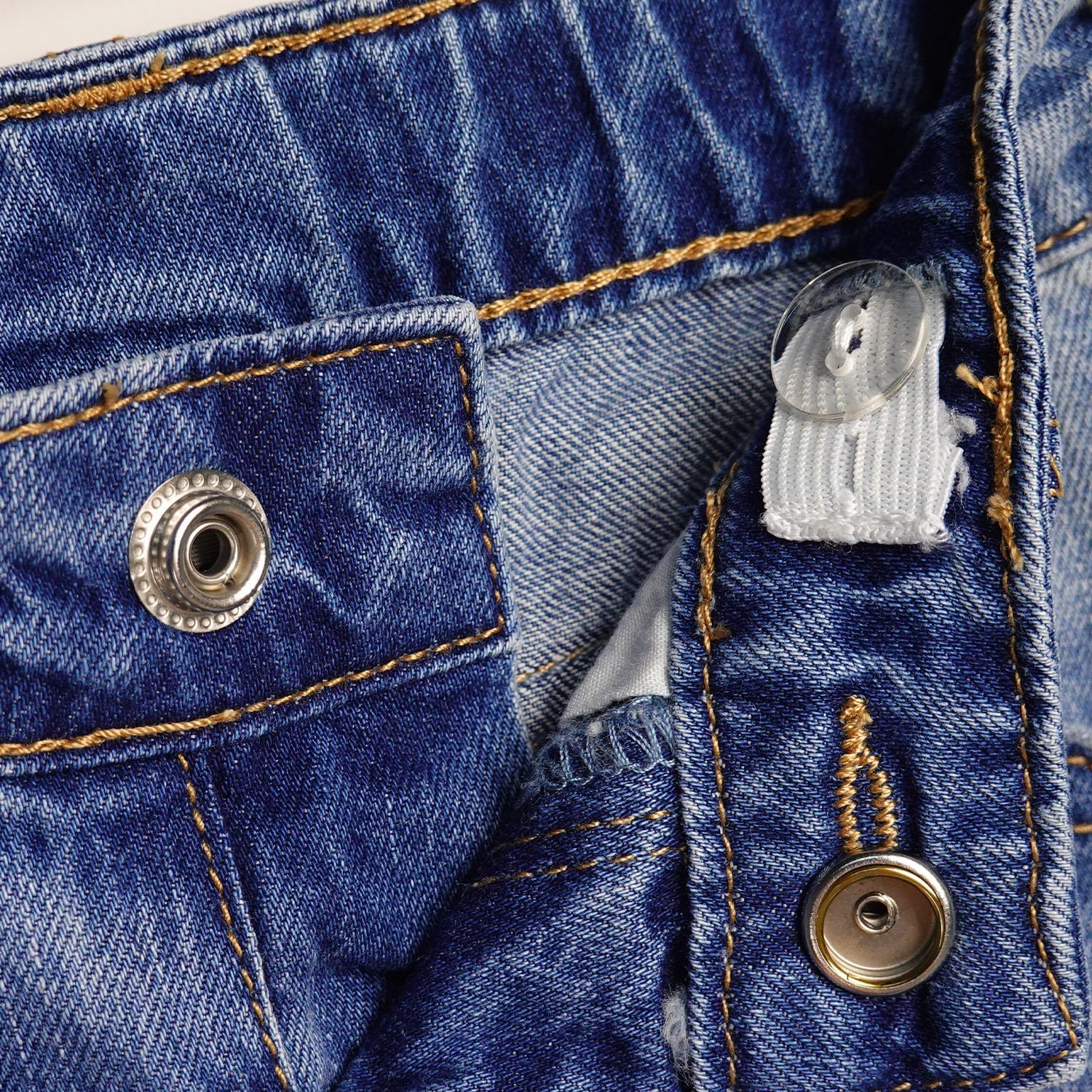 Elastic Ripped Jeans for Kids