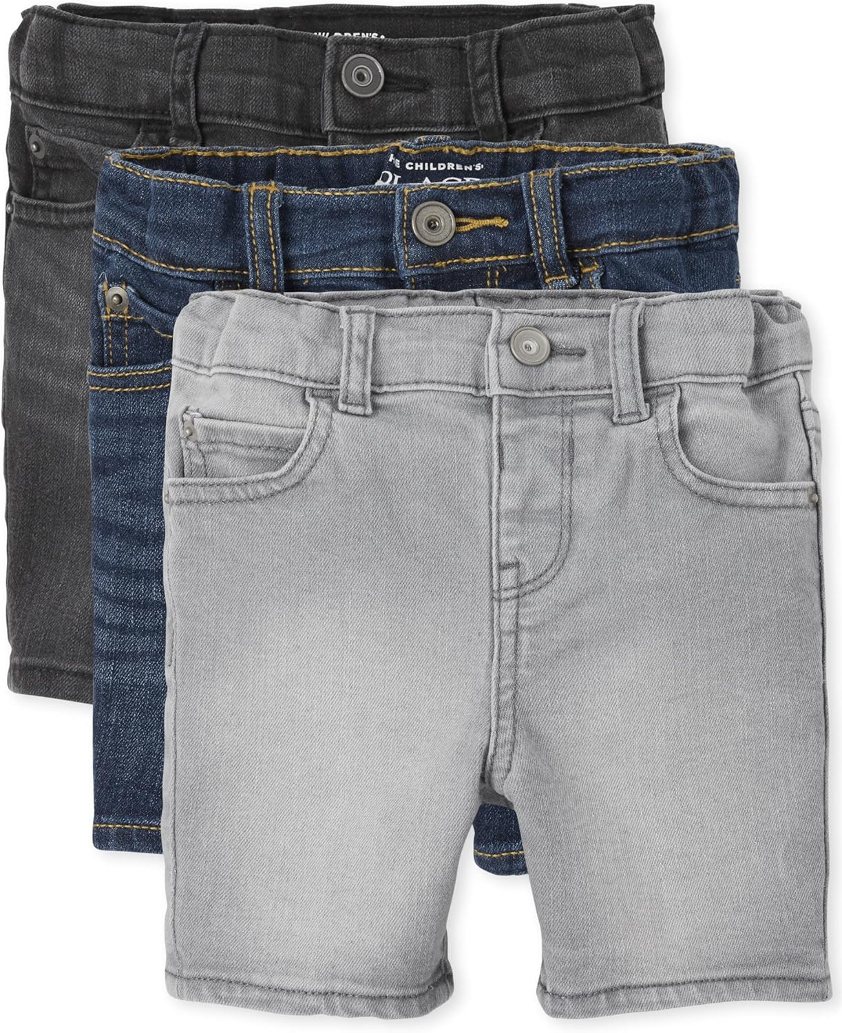 The Childrens Place Boys and Toddlers Stretch Denim Shorts