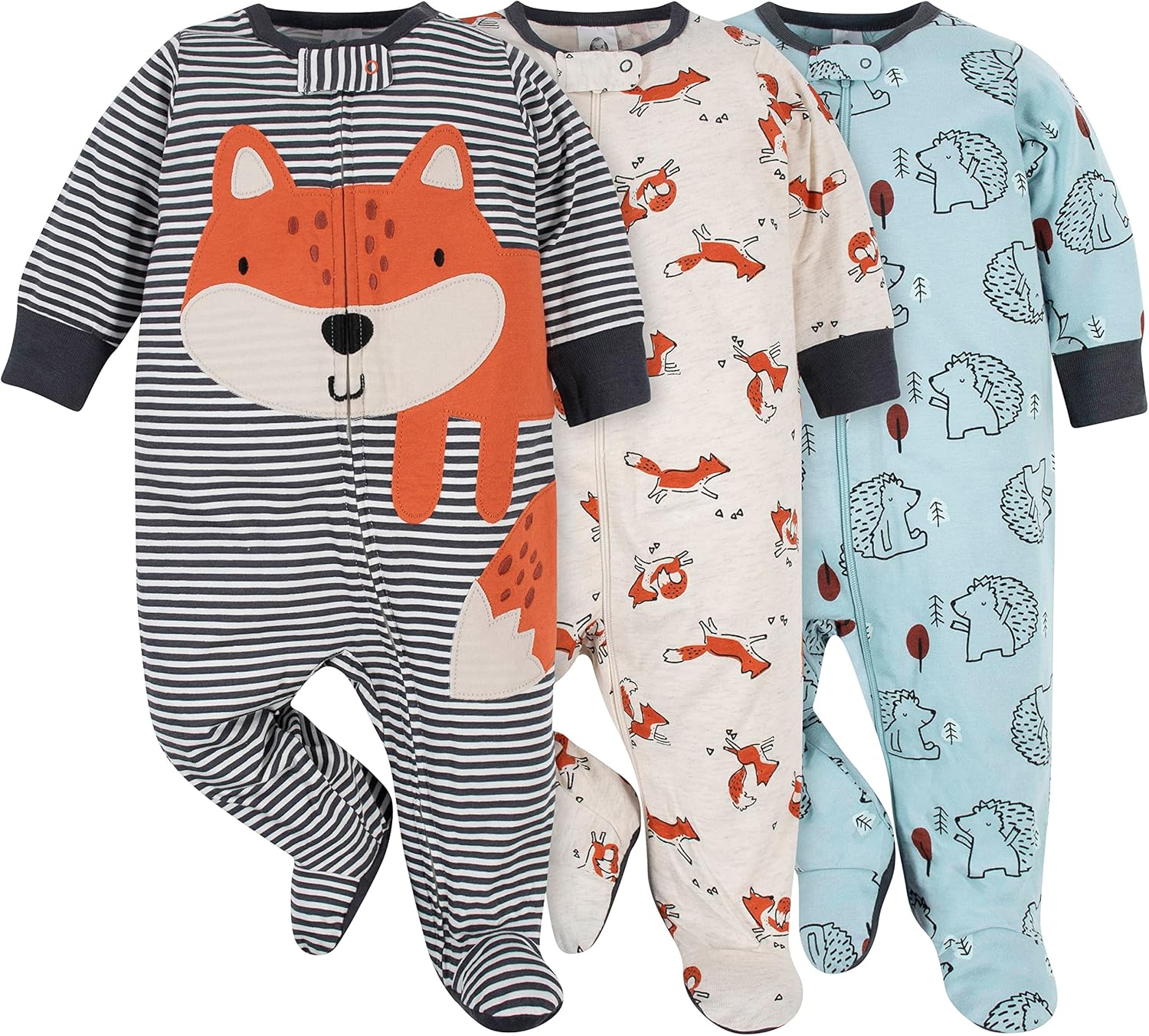 Gerber 3-Pack Sleep N Play Blanket Sleepers for Baby Boys