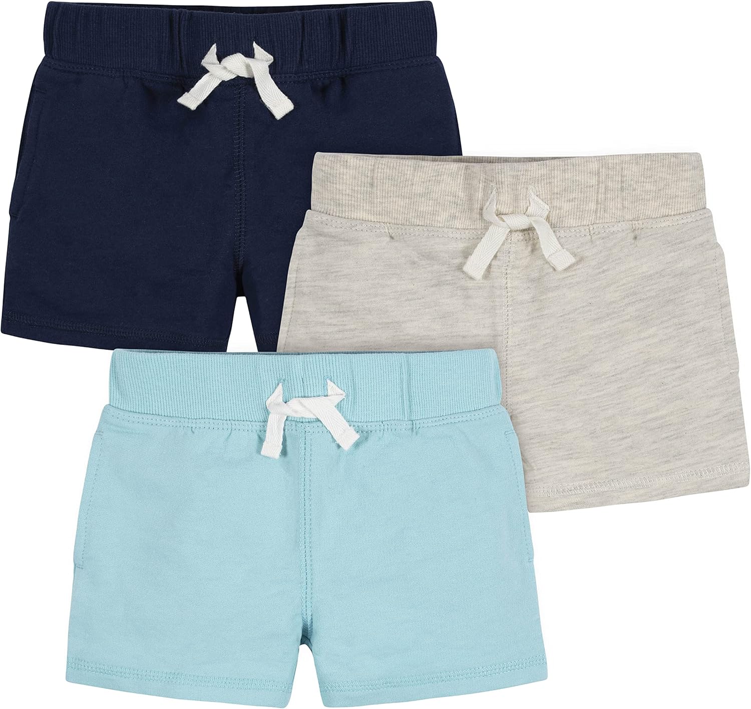 Durable 3-Pack Knit Shorts for Toddlers