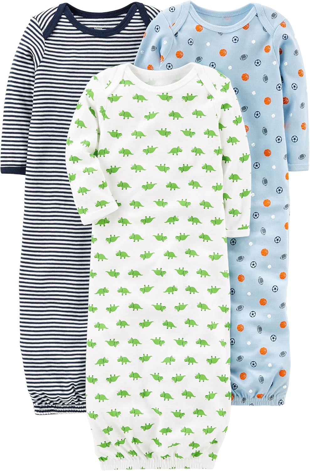 Simple Joysby Carters_dense Cotton Sleepers Pack of 3 for Baby Boys