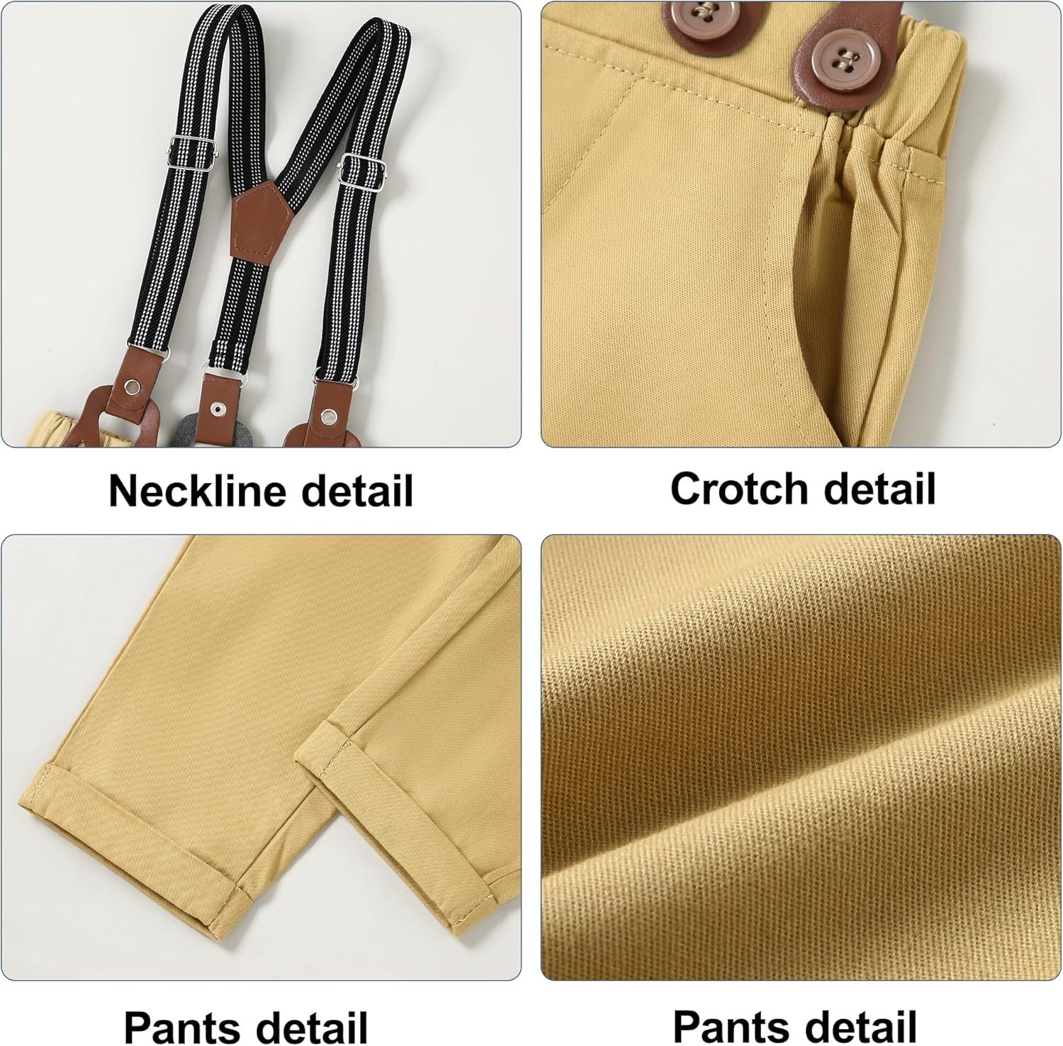 Luxury Baby Boy Tuxedo Set with Bow-Tie Design