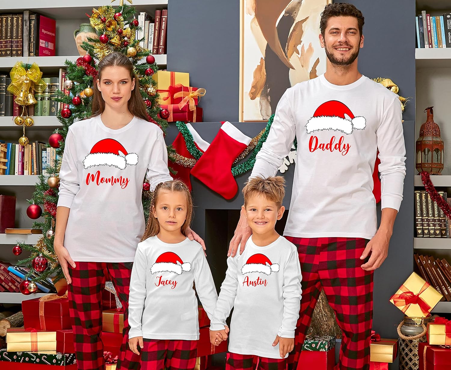 Family Matching Santa Red Hat for Kids