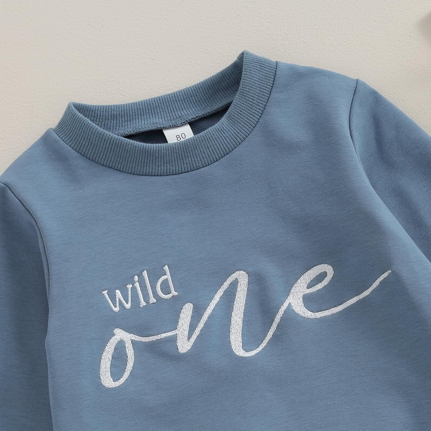 Crewneck Sweatshirt for 1st Birthday Boy Set