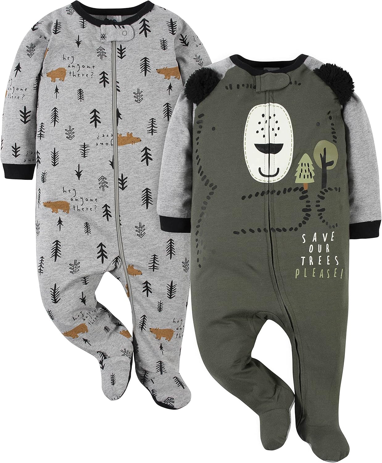 Gerber Baby Boys 2-Pack Sleep N Play Sleepwear