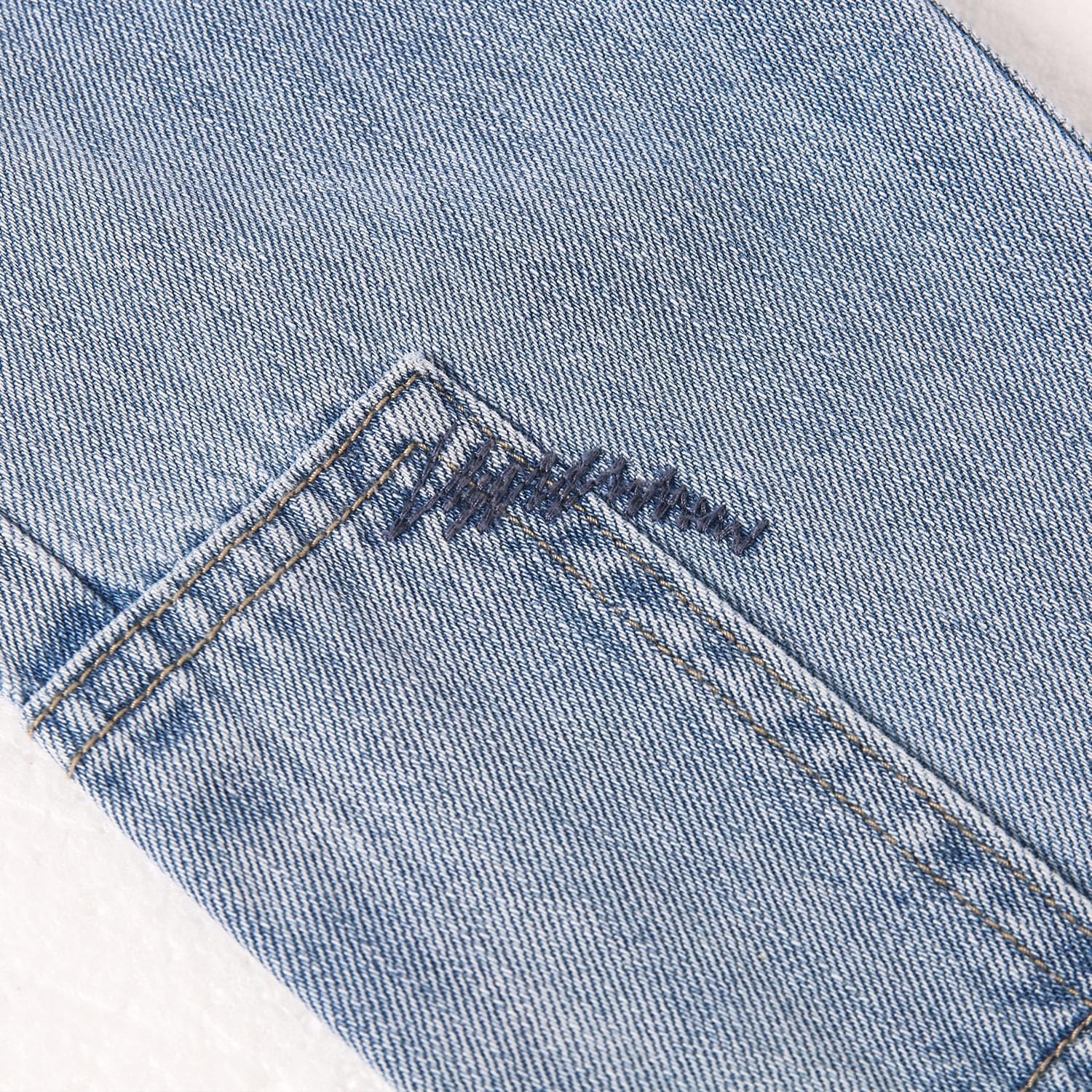 KIDSCOOL SPACE Boys Girls Elastic Waist Jeans Adjustable for 12-54 Months