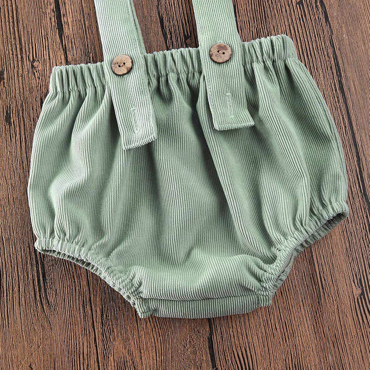 Emmababy Baby Boys Girls Suspender Overalls Romper with Built-in Pockets