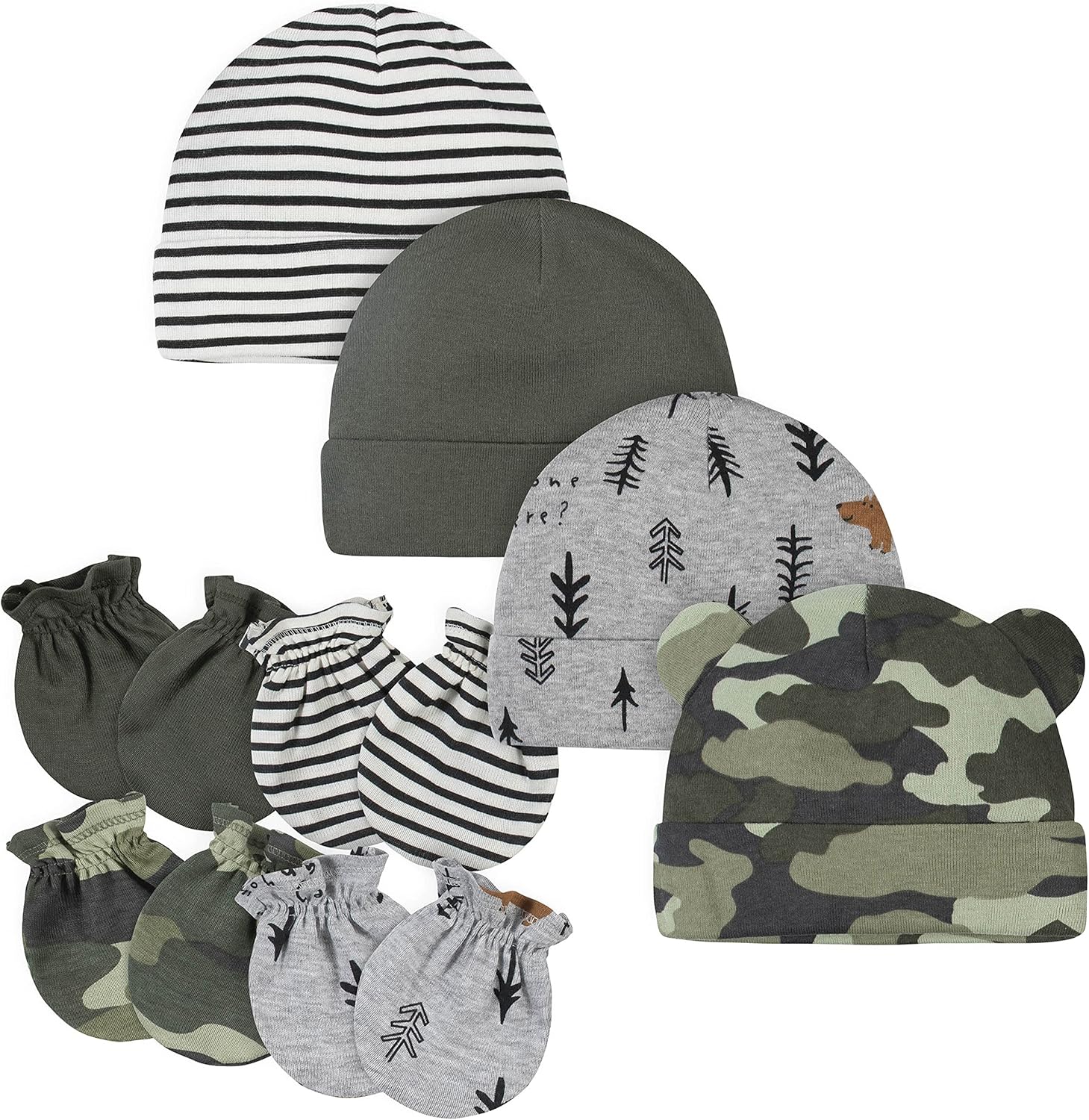 Gerber Baby Boys Super Cool Hat Mitten Set