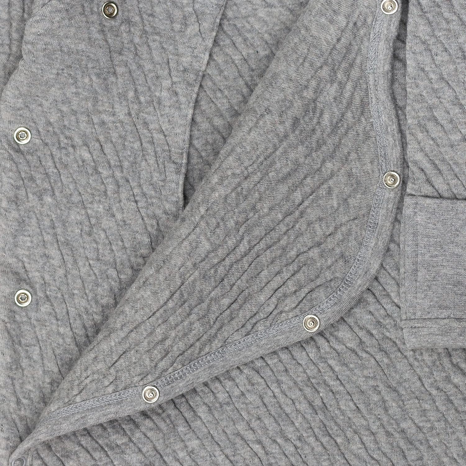 Organic Cotton Romper Perfect for Baby Gray Heather Cradle to Carseat